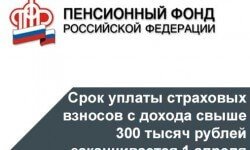 Фото: Уплатить страховые взносы в ПФР с дохода более 300 тысяч рублей необходимо до 1 апреля.